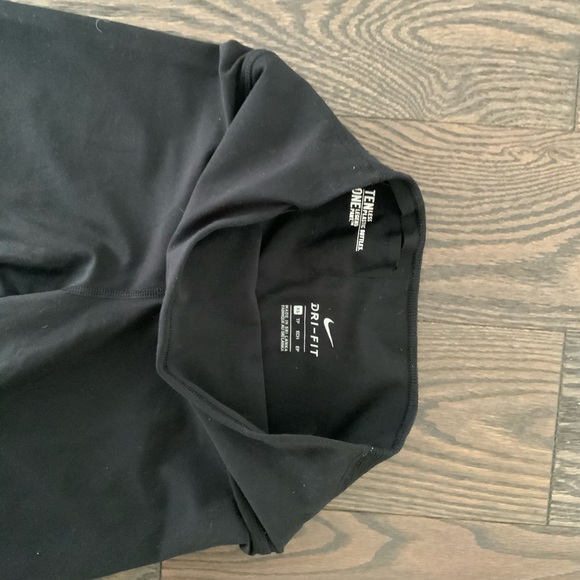 Nike workout leggings xs plain black cropped - Picture 3 of 4